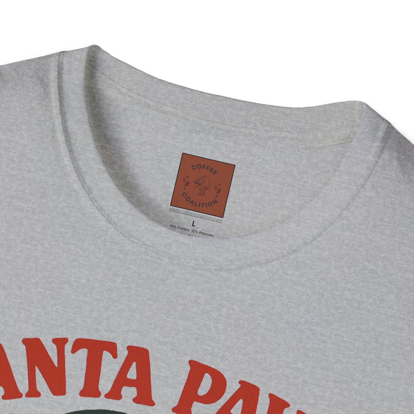 Santa Paws Coffee | Funny Dog Coffee Lover Christmas Unisex T-Shirt