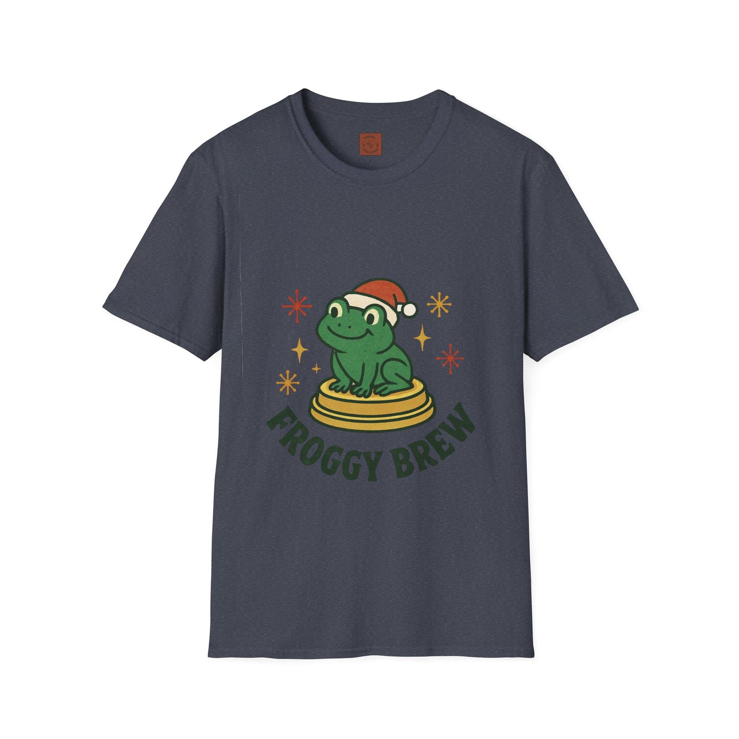 Froggy Brew | Funny Christmas Coffee Lover Unisex T-Shirt