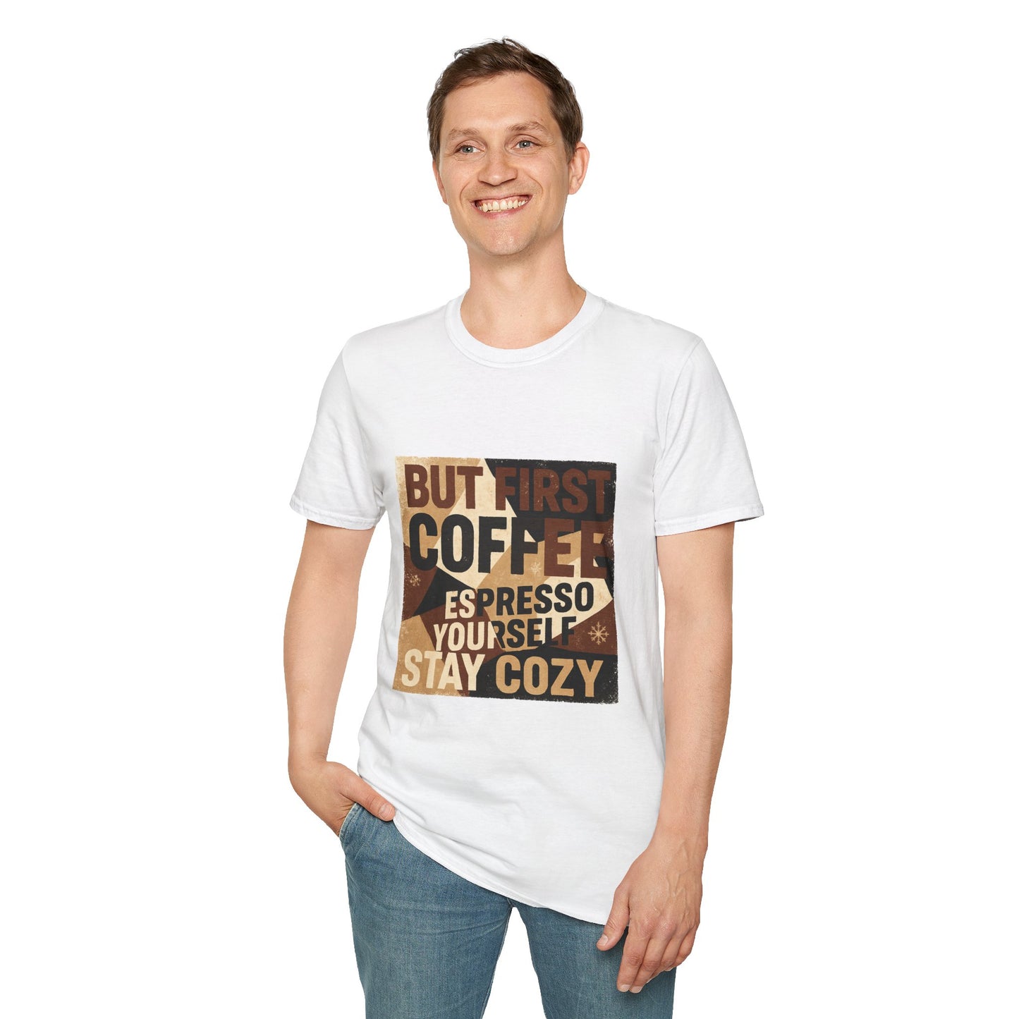But First Coffee | Cozy Christmas Espresso Lover Unisex T-Shirt