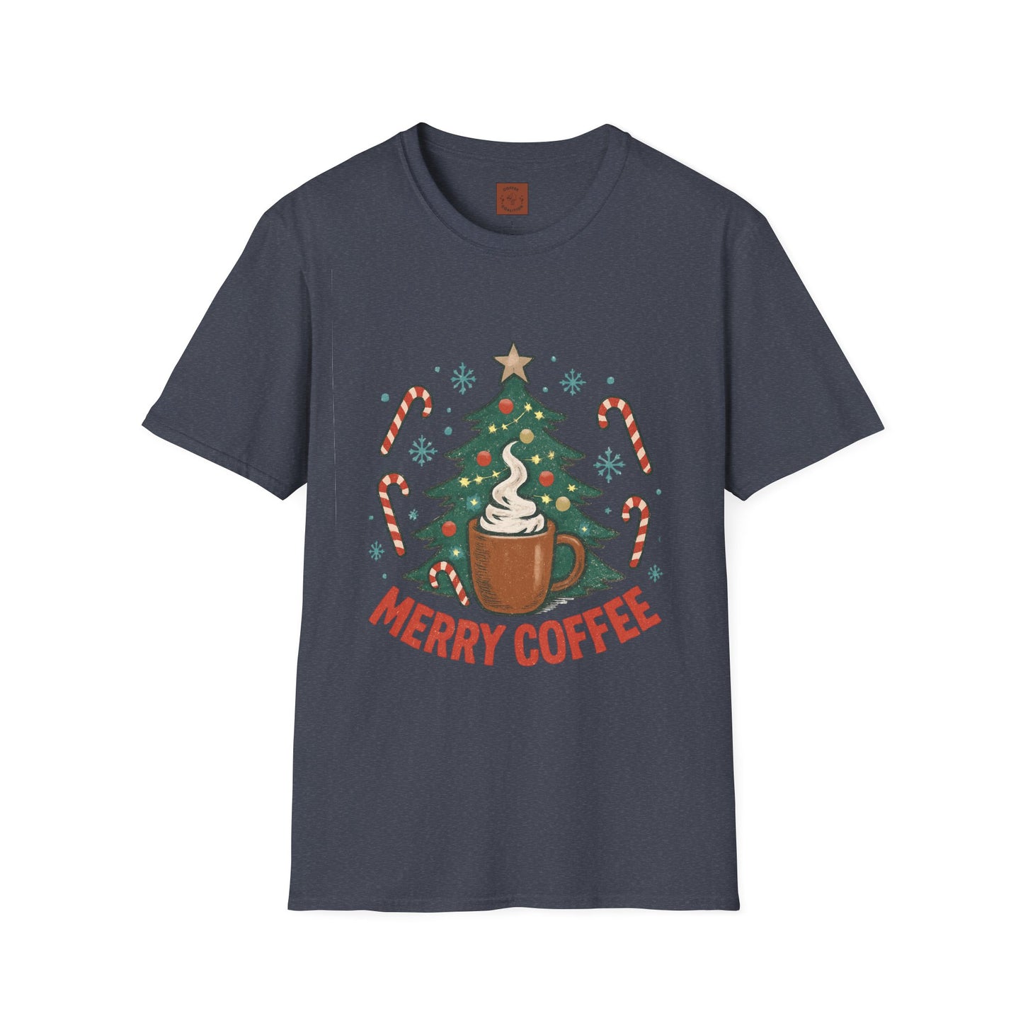 Merry Coffee | Festive Holiday Coffee Lover Unisex T-Shirt