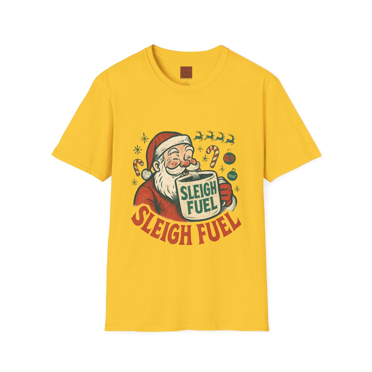 Sleigh Fuel | Funny Santa Christmas Coffee Unisex T-Shirt