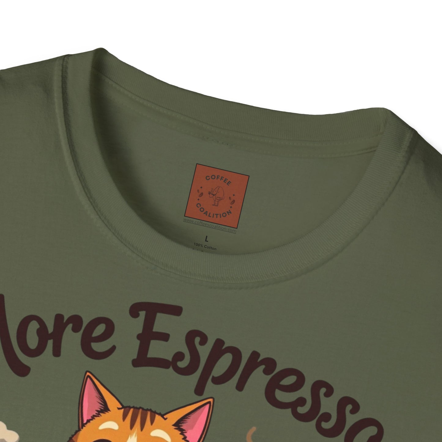 More Espresso, Less Depresso | Coffee Cat Vibes Tee