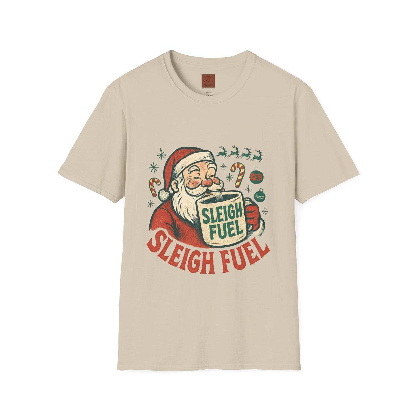 Sleigh Fuel | Funny Santa Christmas Coffee Unisex T-Shirt