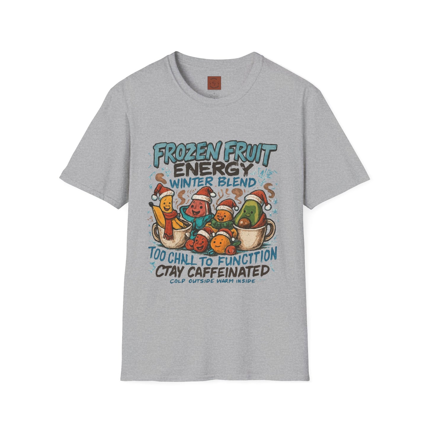 Frozen Fruit Energy | Funny Winter Coffee Lover Unisex T-Shirt