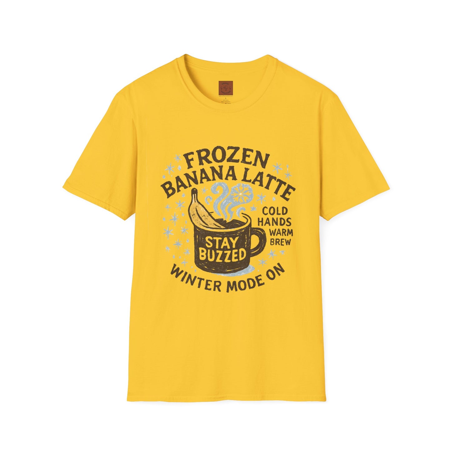 Frozen Banana Latte | Funny Winter Coffee Lover Unisex T-Shirt