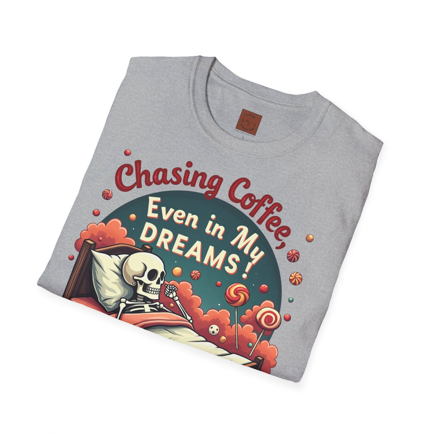 Chasing Coffee Even in My Dreams | Sleepy Skeleton Tee