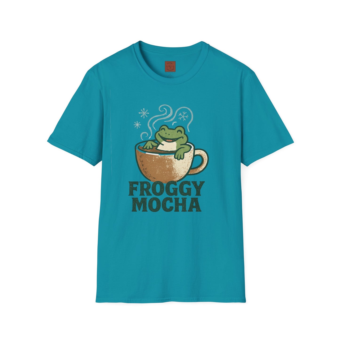 Froggy Mocha | Cute Christmas Coffee Lover Unisex T-Shirt