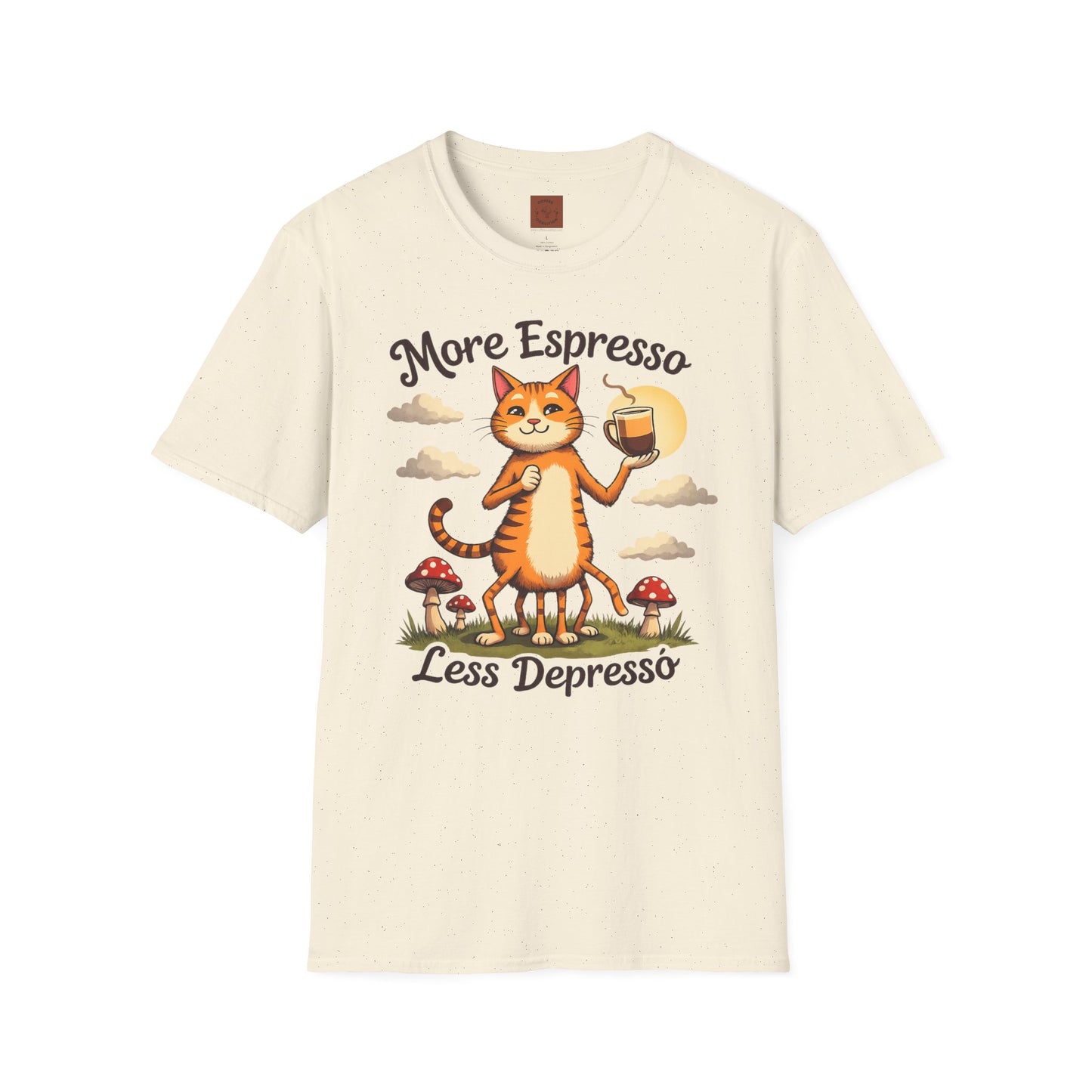 More Espresso, Less Depresso | Coffee Cat Vibes Tee