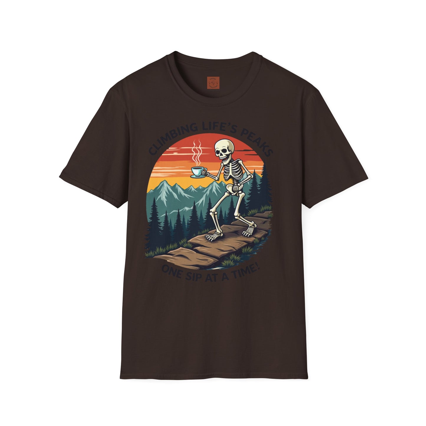 Climbing Life’s Peaks One Sip at a Time | Mountain Brew Skeleton Tee