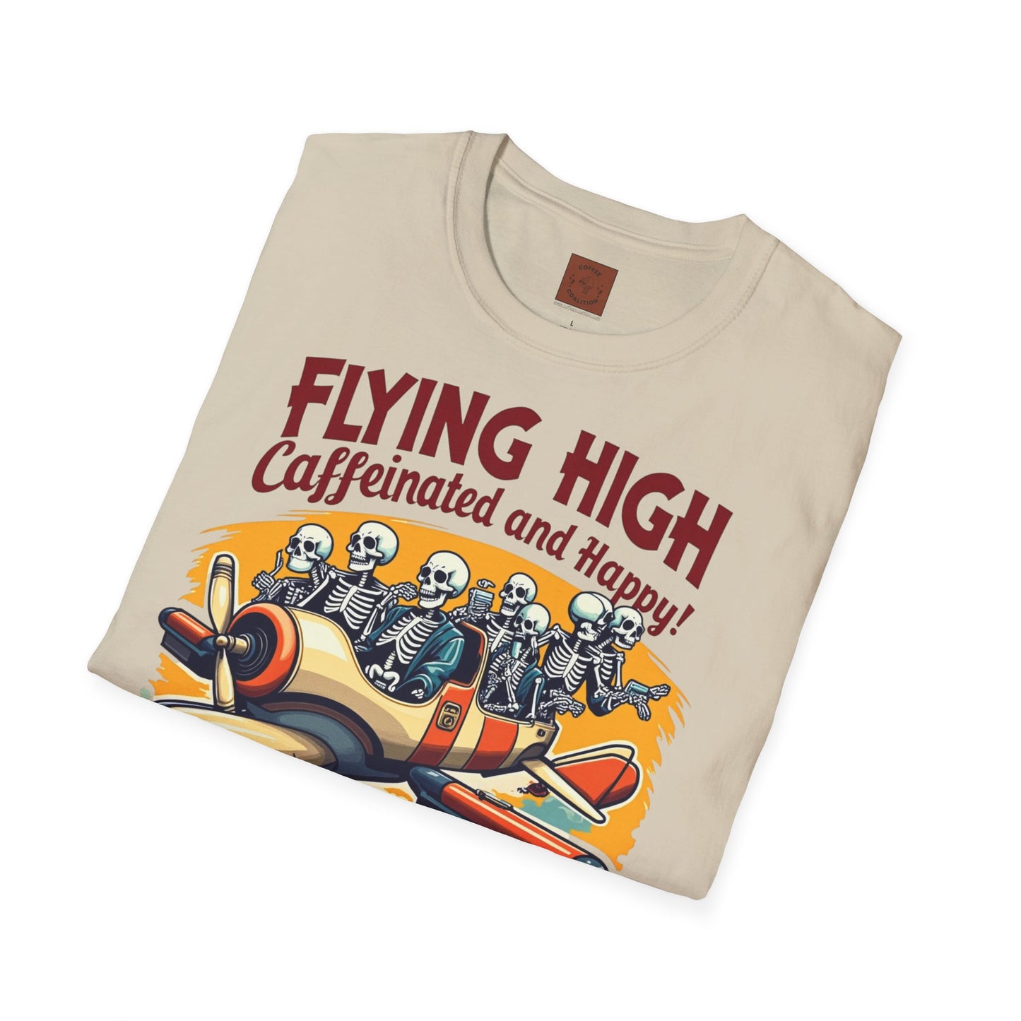 Caffeinated Flight Crew | First-Class Coffee Ride Tee