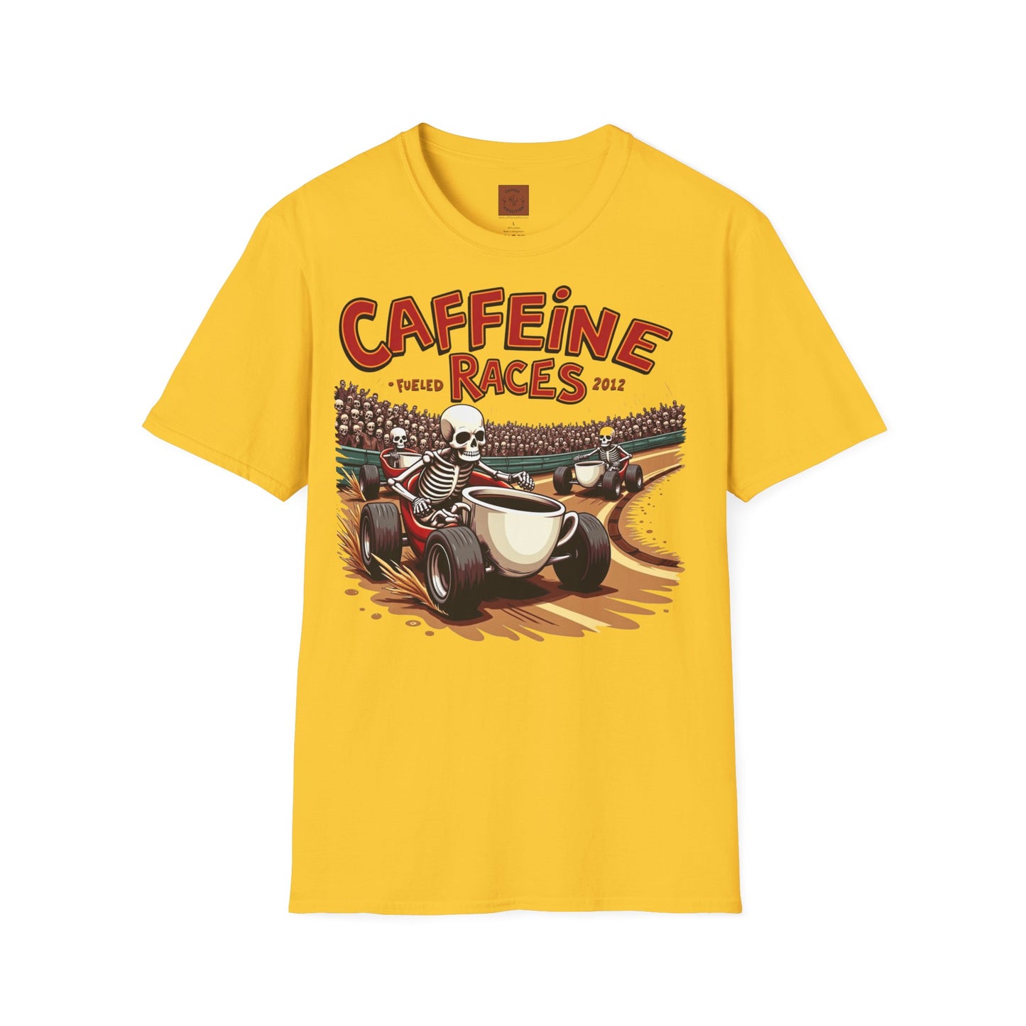 Caffeine Races | Fueled by Coffee & Chaos Tee
