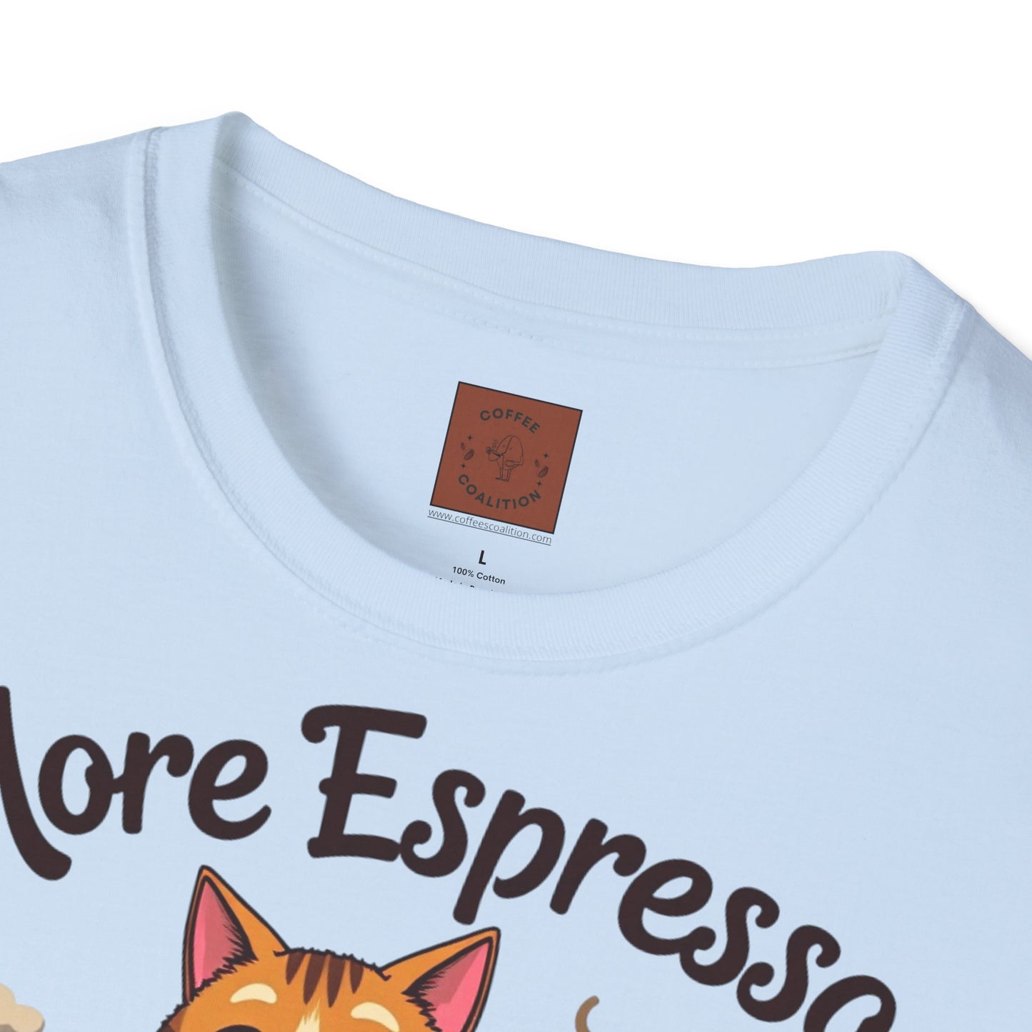 More Espresso, Less Depresso | Coffee Cat Vibes Tee
