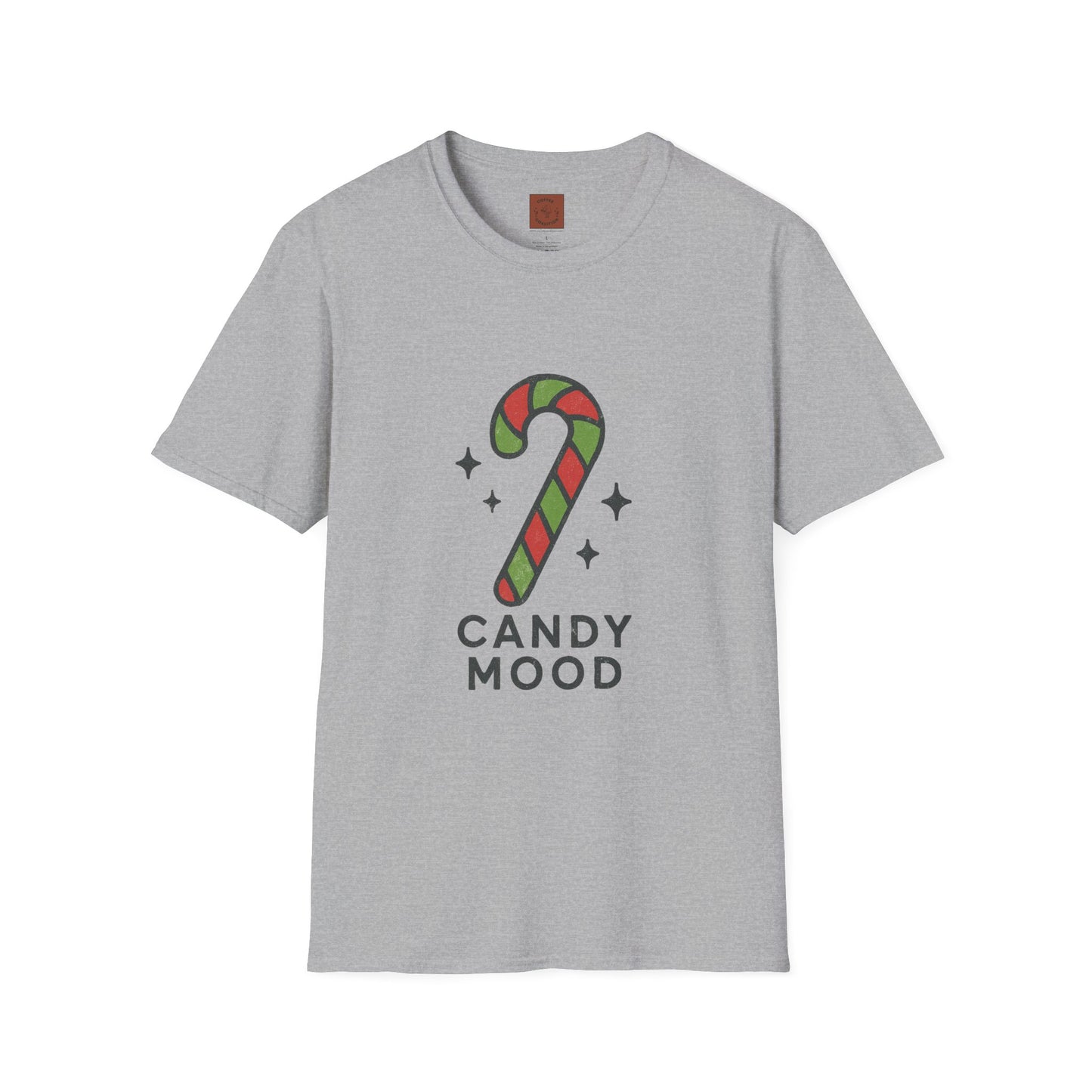 Candy Mood | Minimalist Christmas Candy Cane Aesthetic Unisex T-Shirt