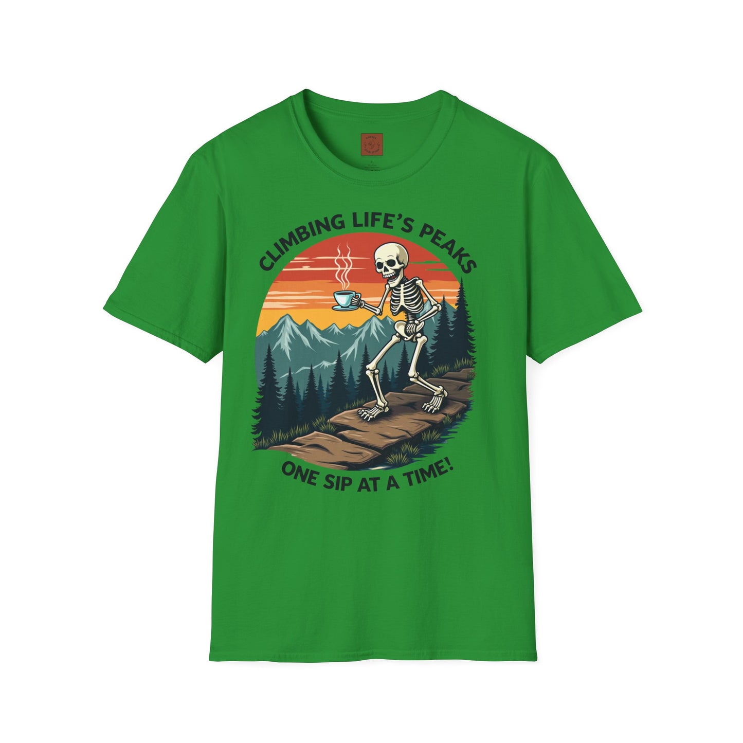 Climbing Life’s Peaks One Sip at a Time | Mountain Brew Skeleton Tee
