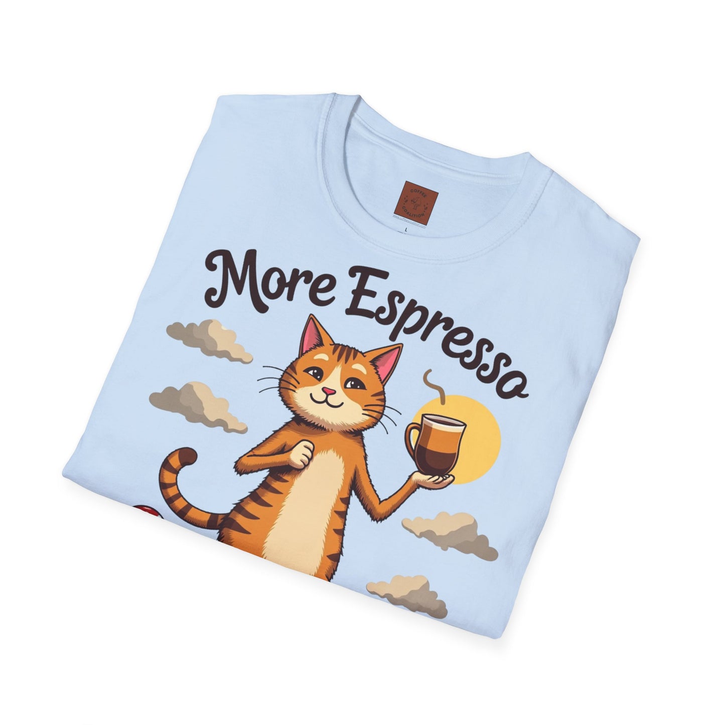 More Espresso, Less Depresso | Coffee Cat Vibes Tee