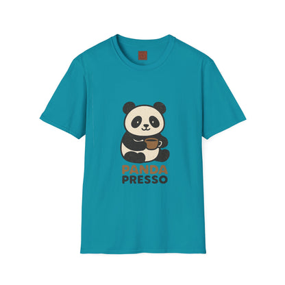 Panda Presso | Cute Coffee Lover Unisex T-Shirt