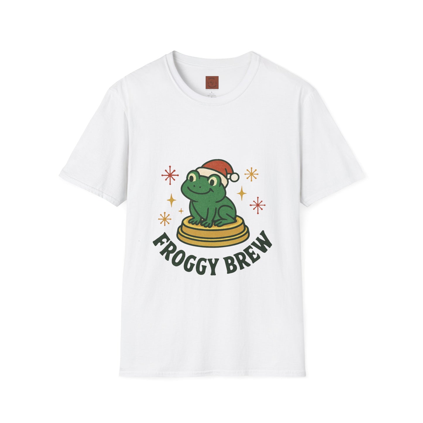 Froggy Brew | Funny Christmas Coffee Lover Unisex T-Shirt