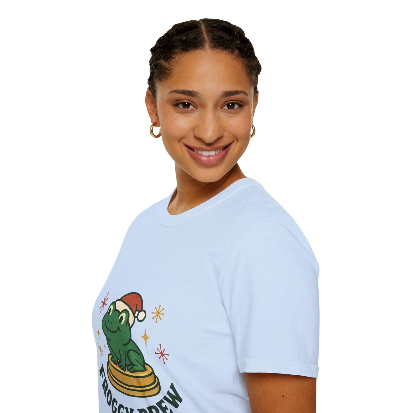Froggy Brew | Funny Christmas Coffee Lover Unisex T-Shirt