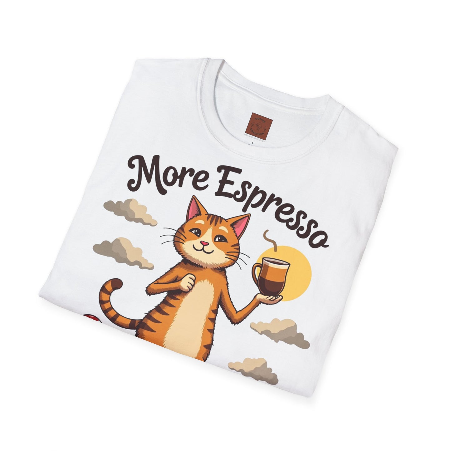 More Espresso, Less Depresso | Coffee Cat Vibes Tee
