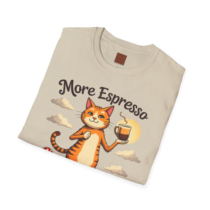 More Espresso, Less Depresso | Coffee Cat Vibes Tee