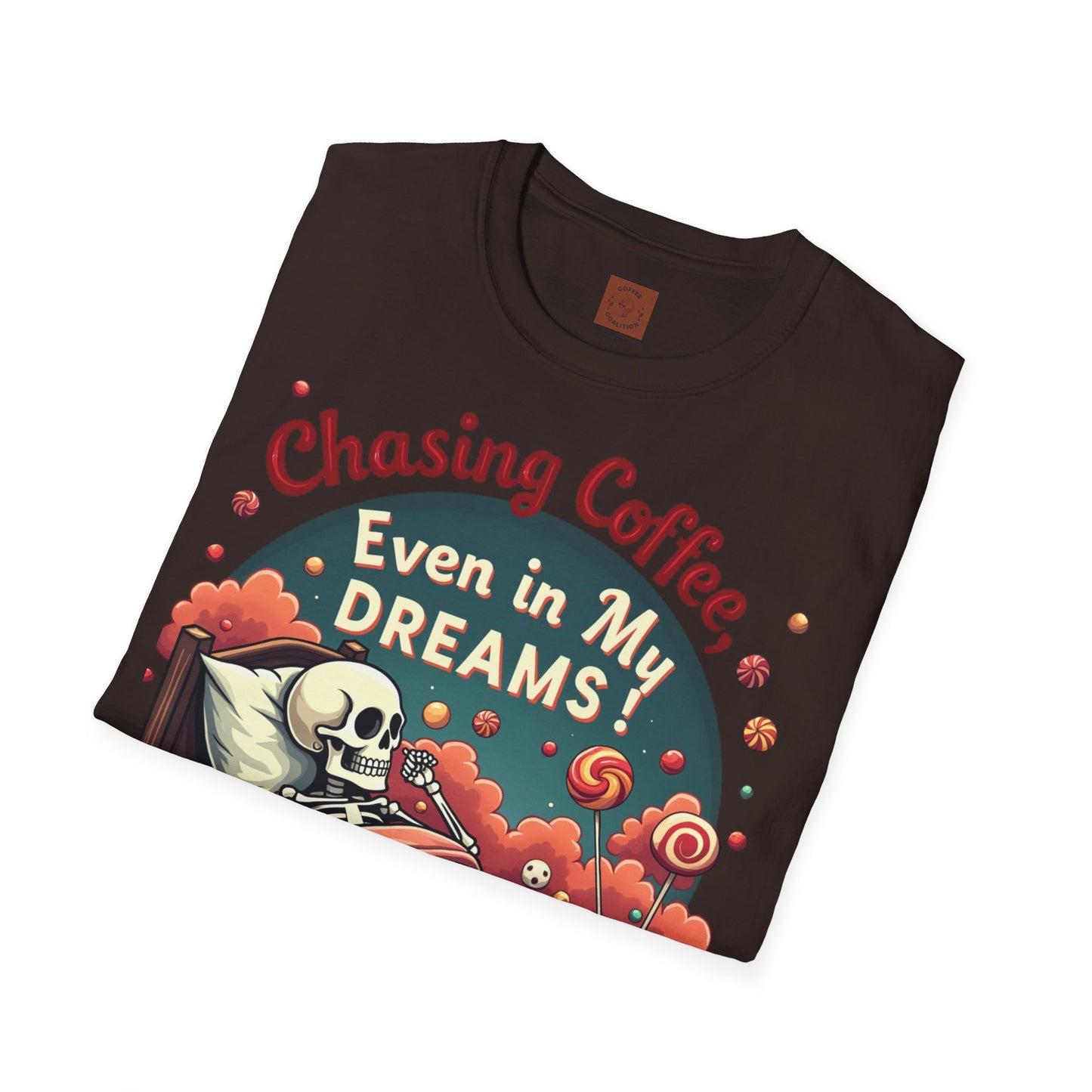 Chasing Coffee Even in My Dreams | Sleepy Skeleton Tee