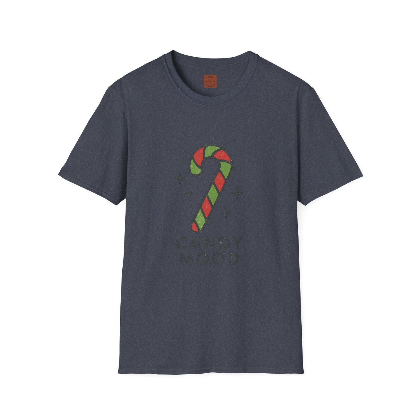 Candy Mood | Minimalist Christmas Candy Cane Aesthetic Unisex T-Shirt