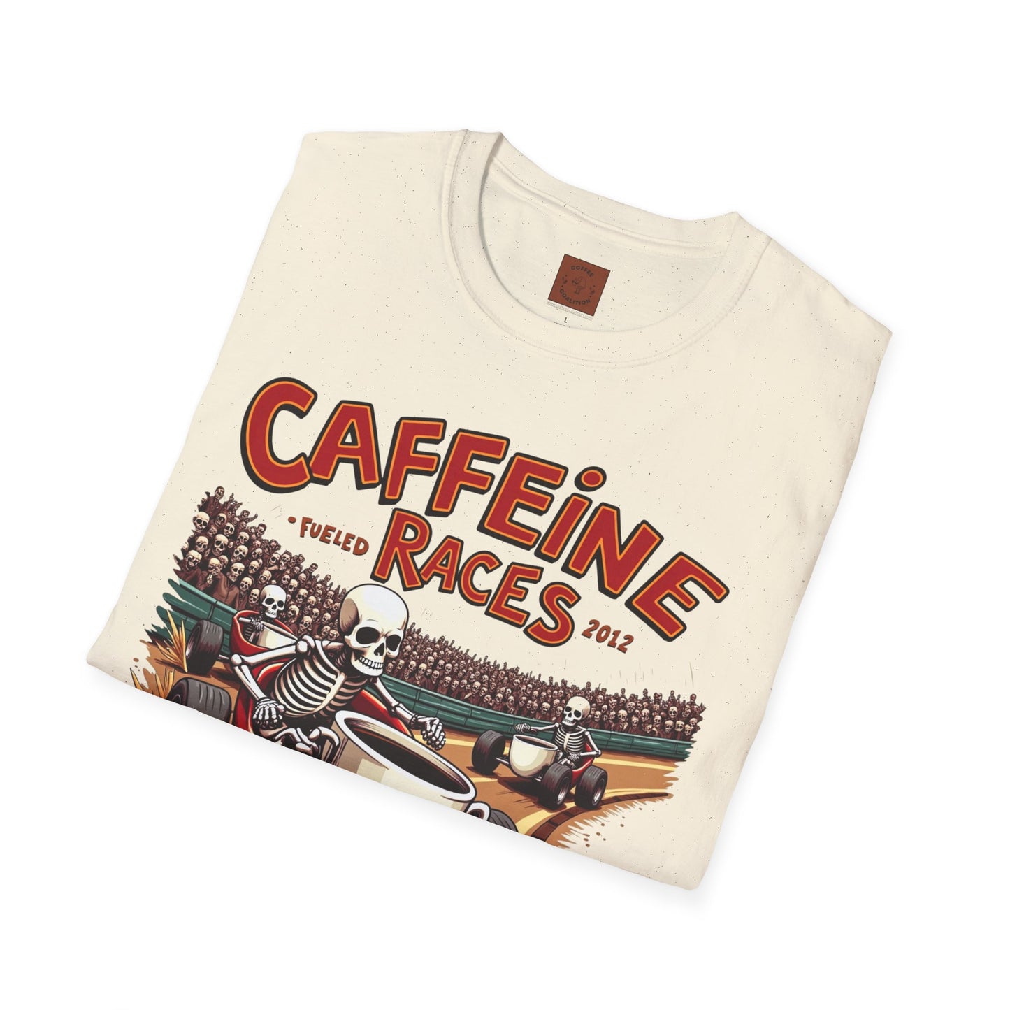 Caffeine Races | Fueled by Coffee & Chaos Tee