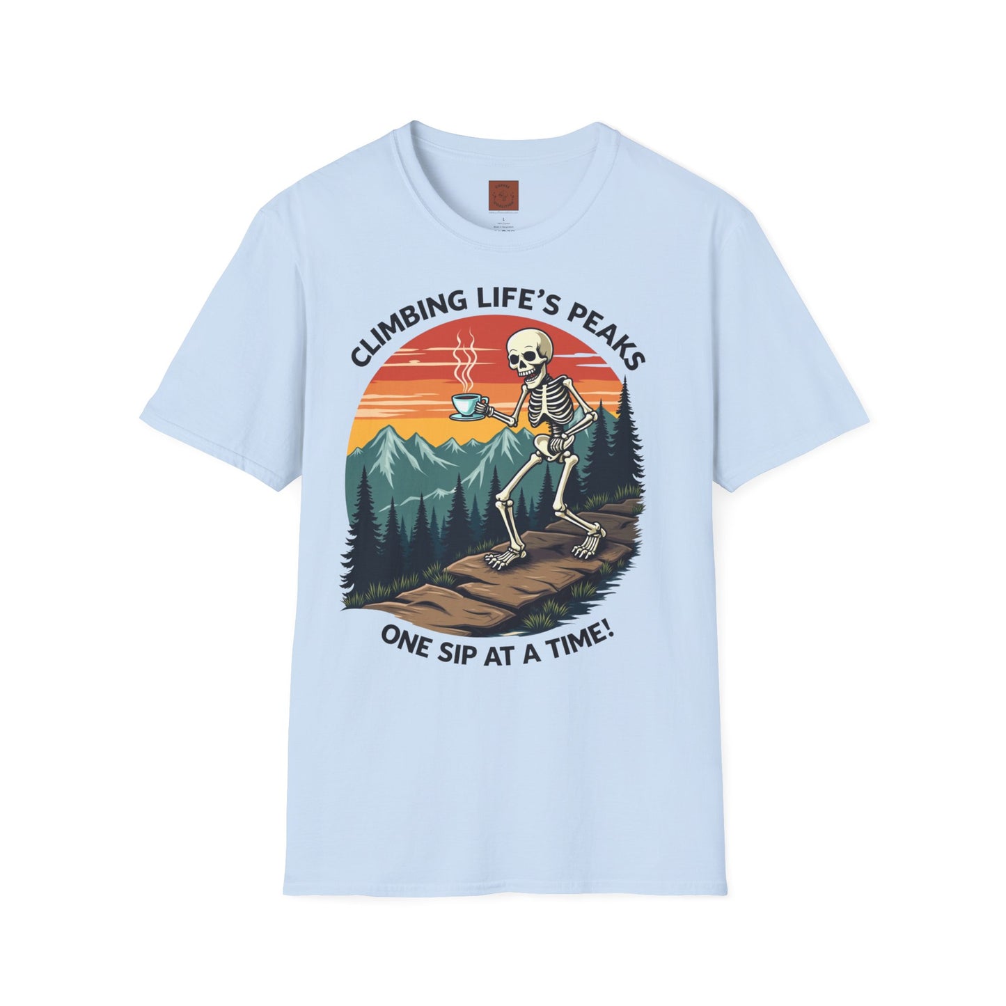 Climbing Life’s Peaks One Sip at a Time | Mountain Brew Skeleton Tee