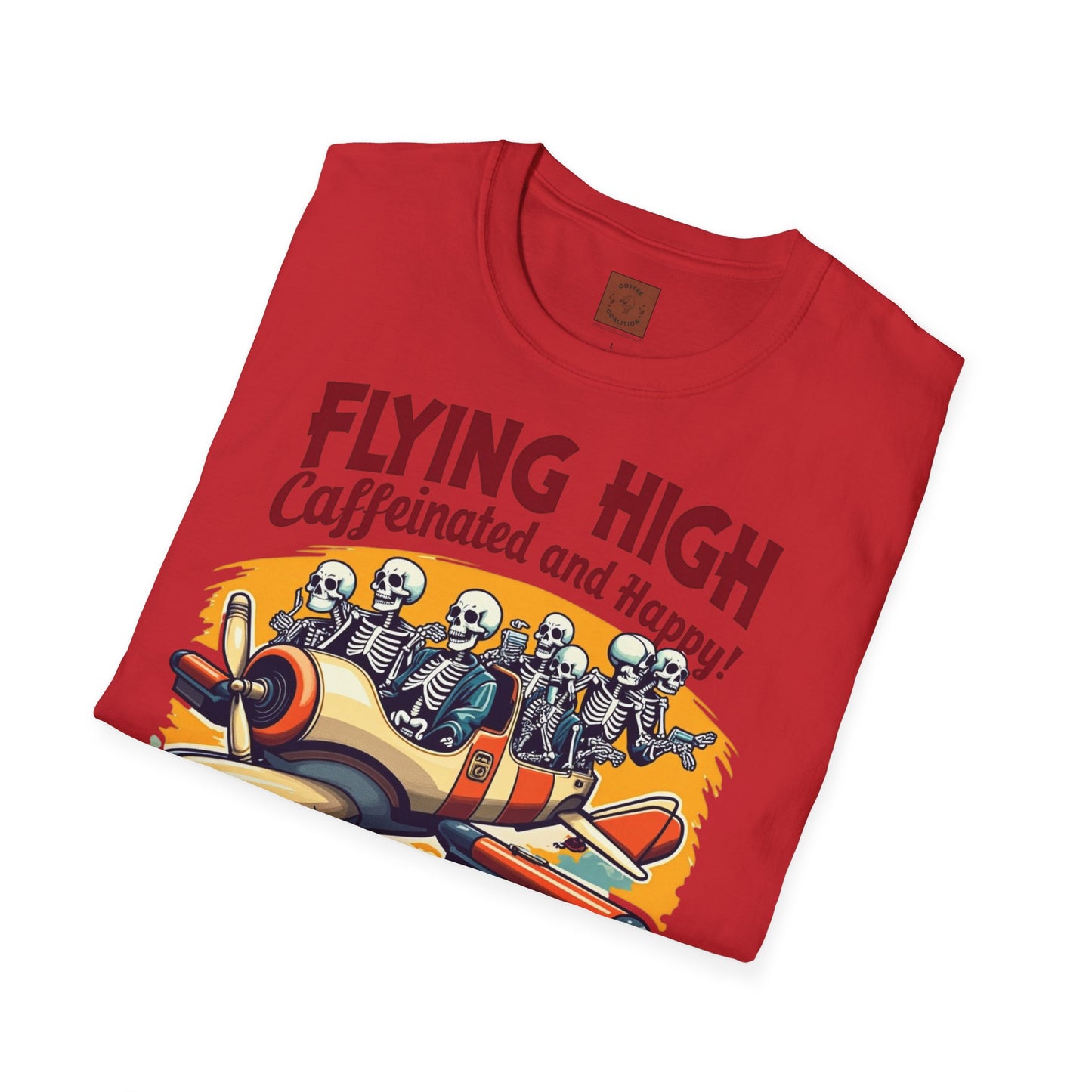 Caffeinated Flight Crew | First-Class Coffee Ride Tee