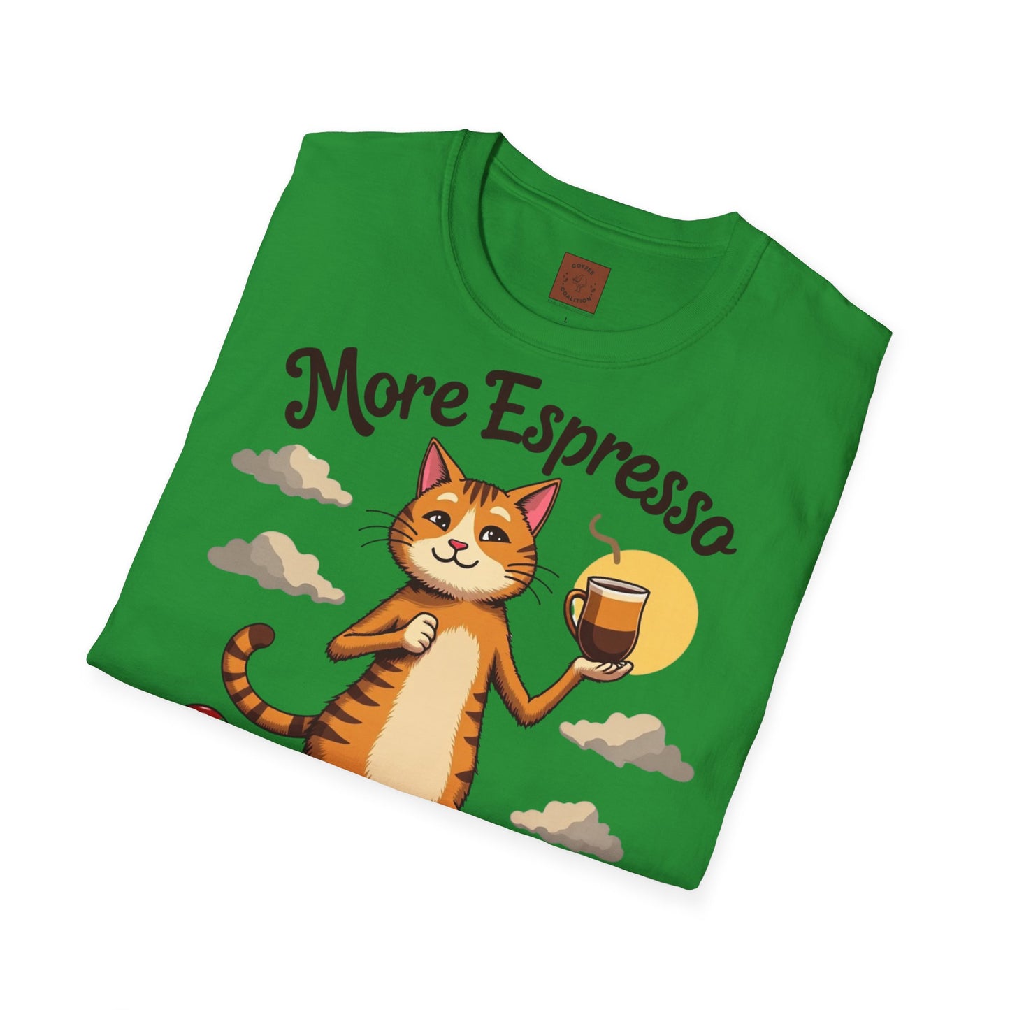More Espresso, Less Depresso | Coffee Cat Vibes Tee