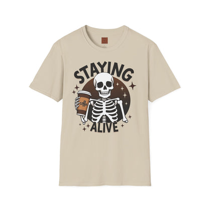 Staying Alive | Coffee Survival Tee