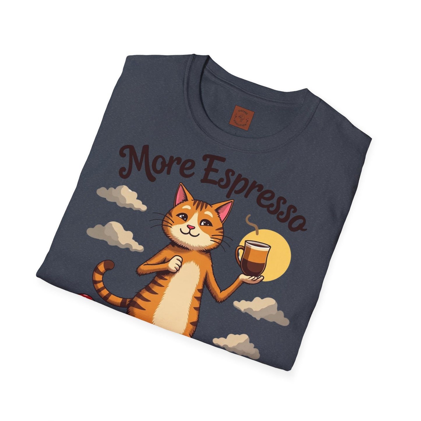 More Espresso, Less Depresso | Coffee Cat Vibes Tee