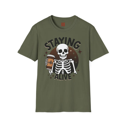 Staying Alive | Coffee Survival Tee