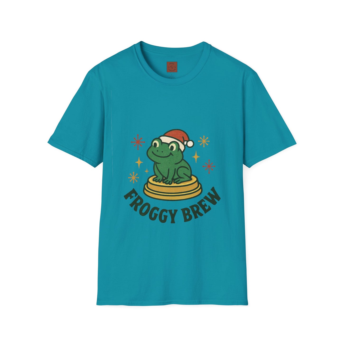 Froggy Brew | Funny Christmas Coffee Lover Unisex T-Shirt