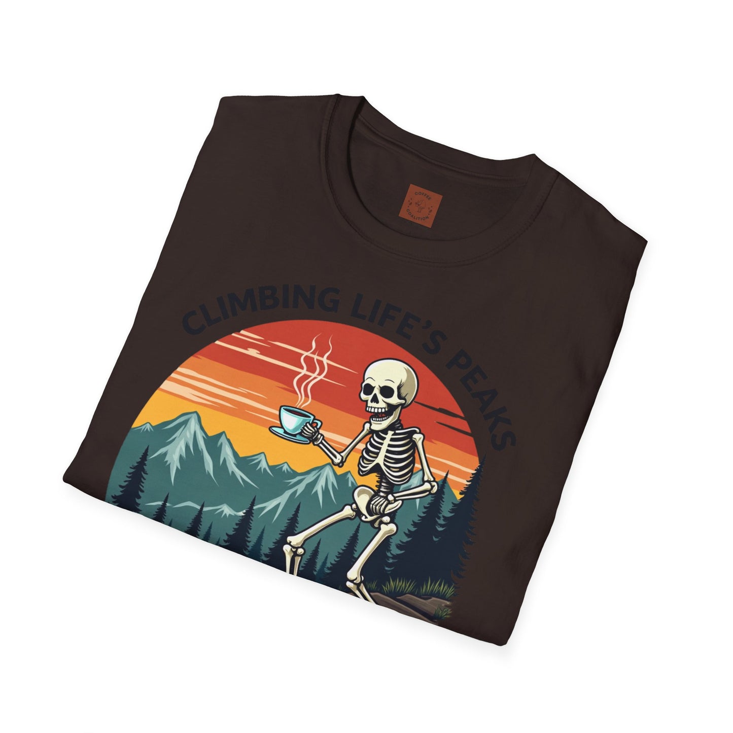 Climbing Life’s Peaks One Sip at a Time | Mountain Brew Skeleton Tee