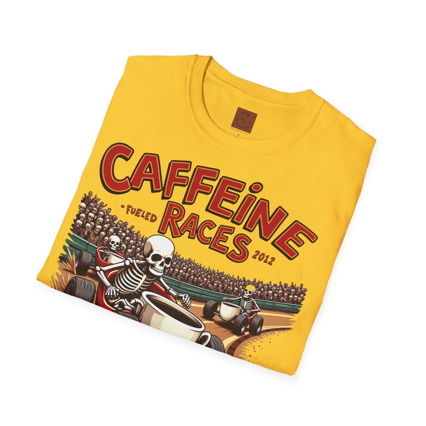 Caffeine Races | Fueled by Coffee & Chaos Tee