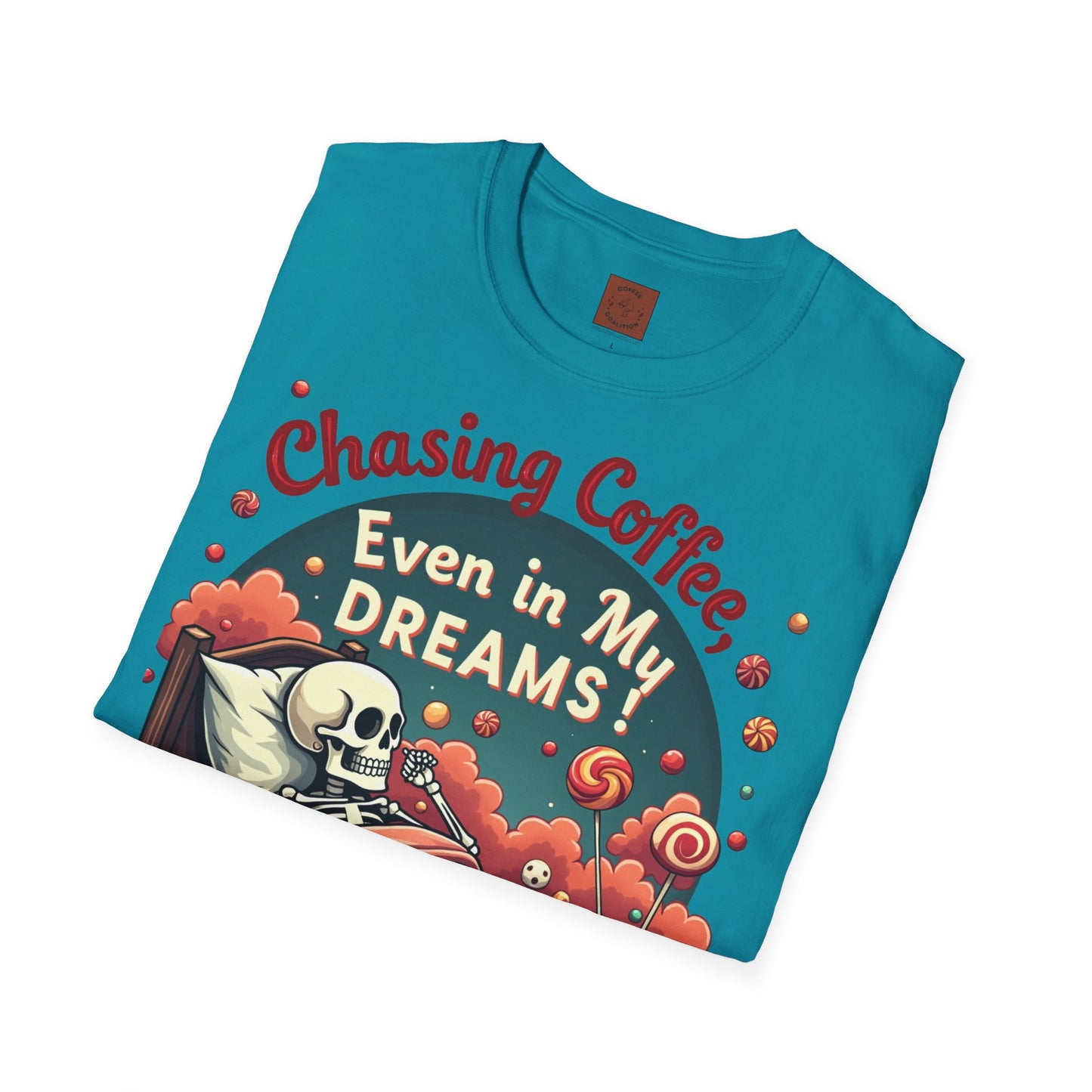 Chasing Coffee Even in My Dreams | Sleepy Skeleton Tee