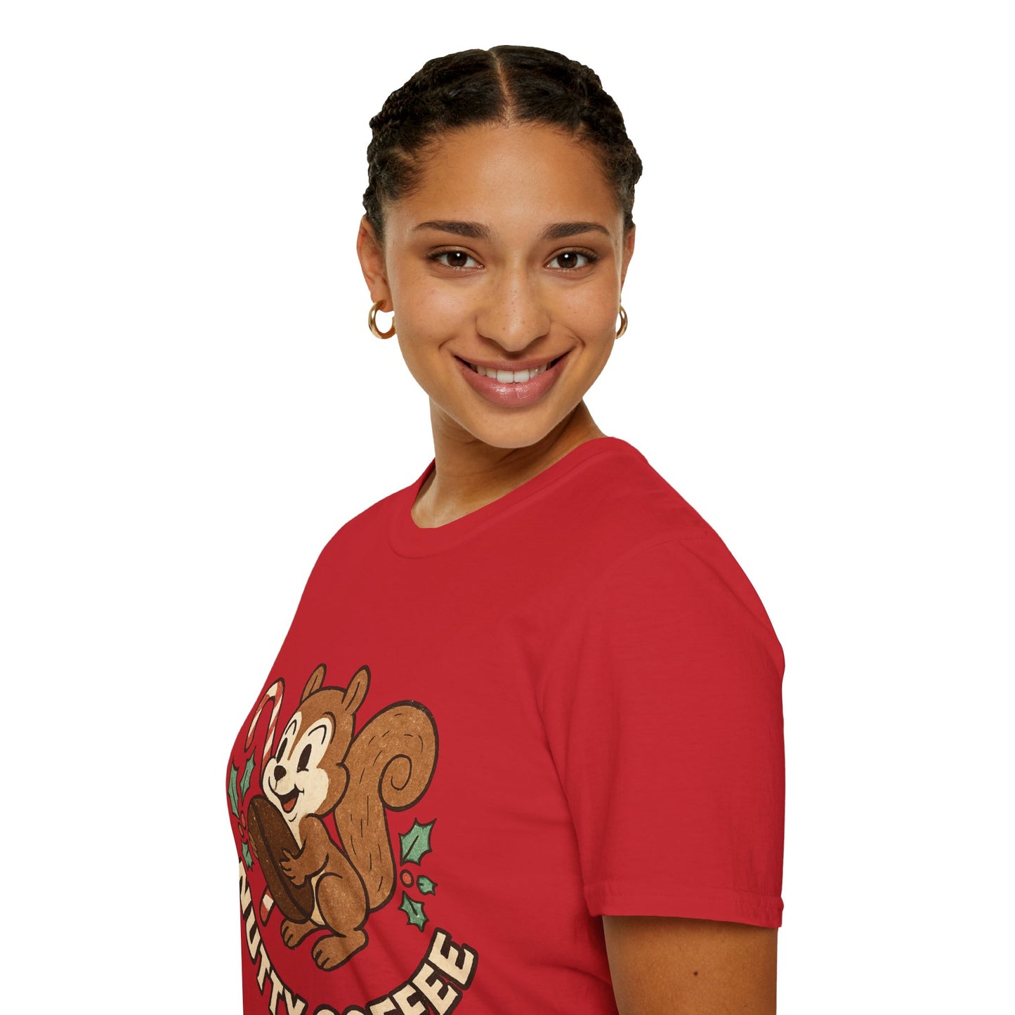 Nutty Coffee | Funny Christmas Squirrel Unisex T-Shirt