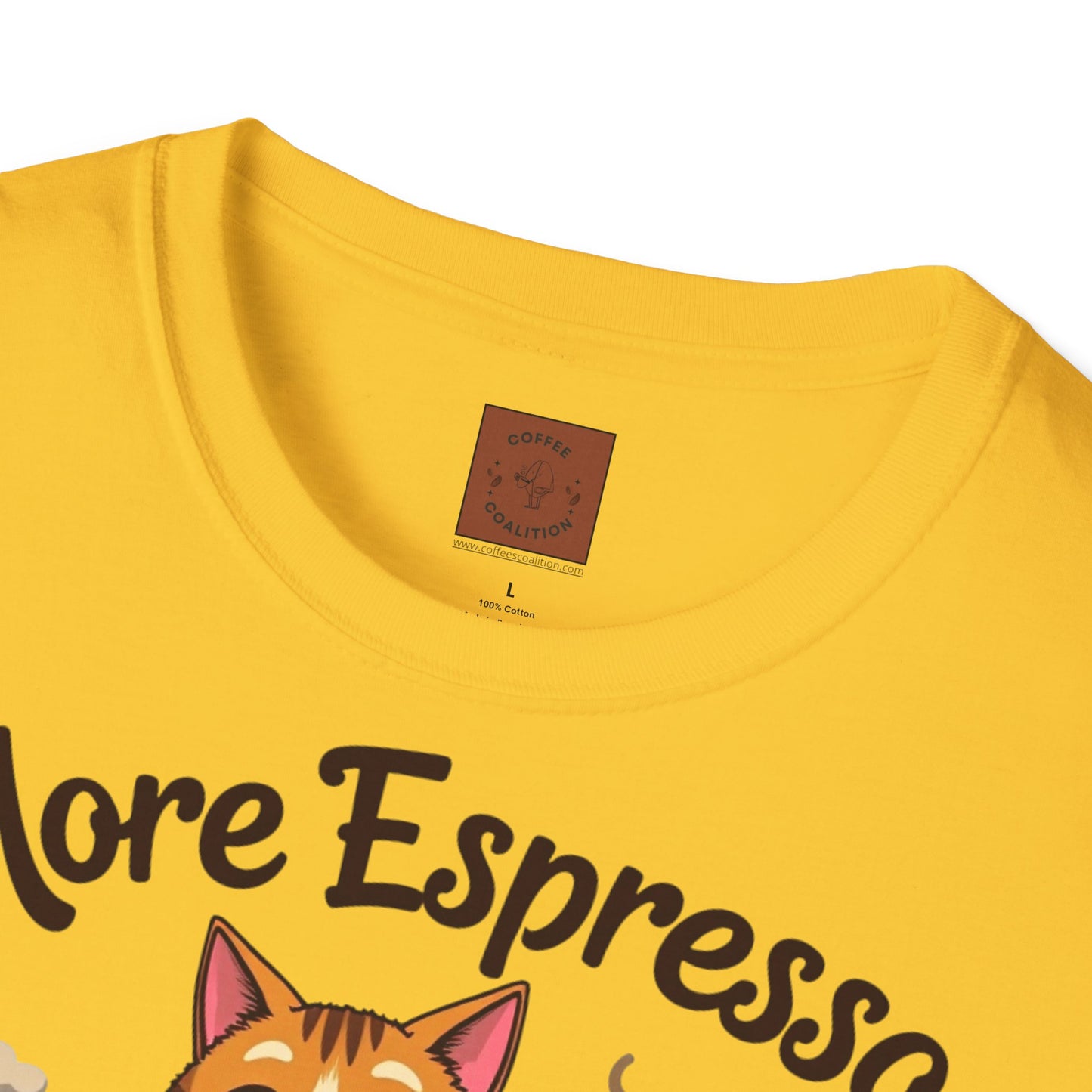 More Espresso, Less Depresso | Coffee Cat Vibes Tee