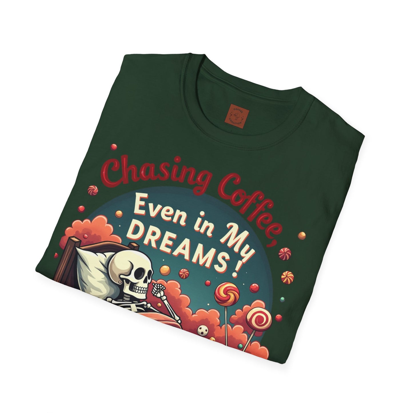 Chasing Coffee Even in My Dreams | Sleepy Skeleton Tee
