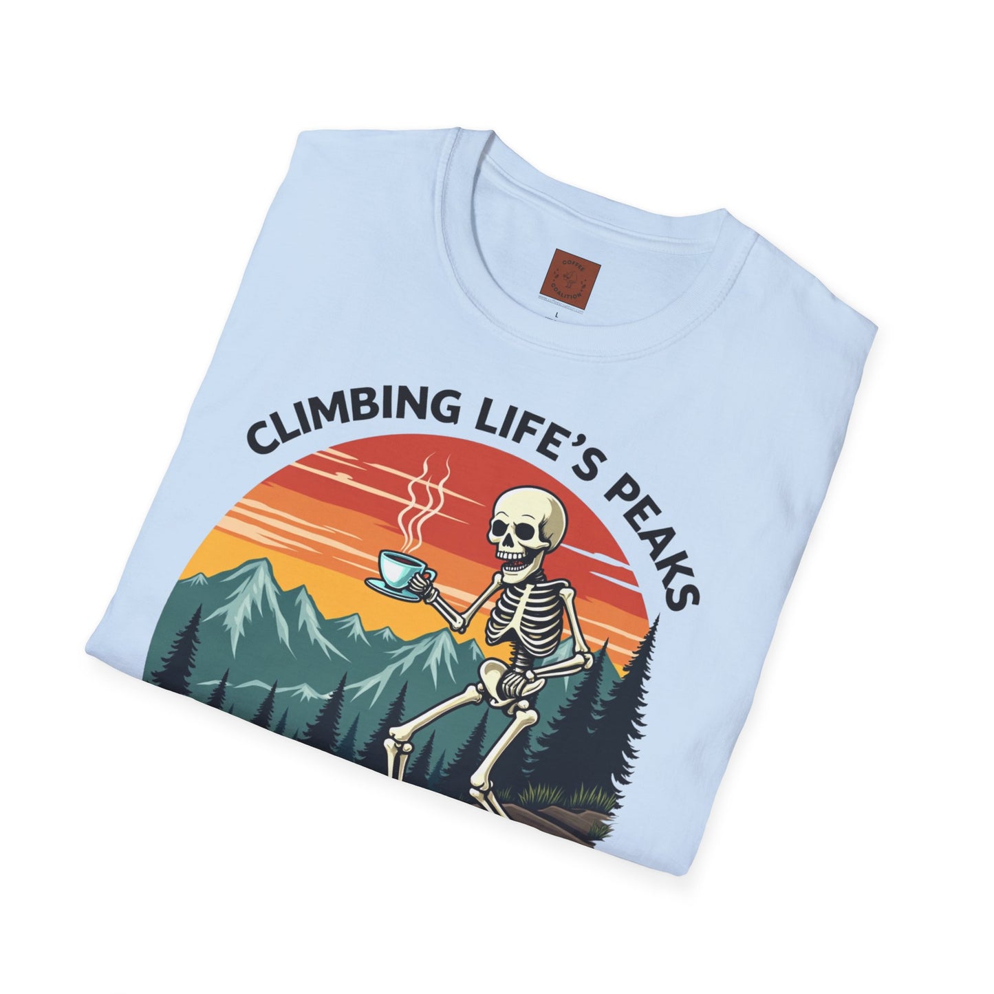 Climbing Life’s Peaks One Sip at a Time | Mountain Brew Skeleton Tee