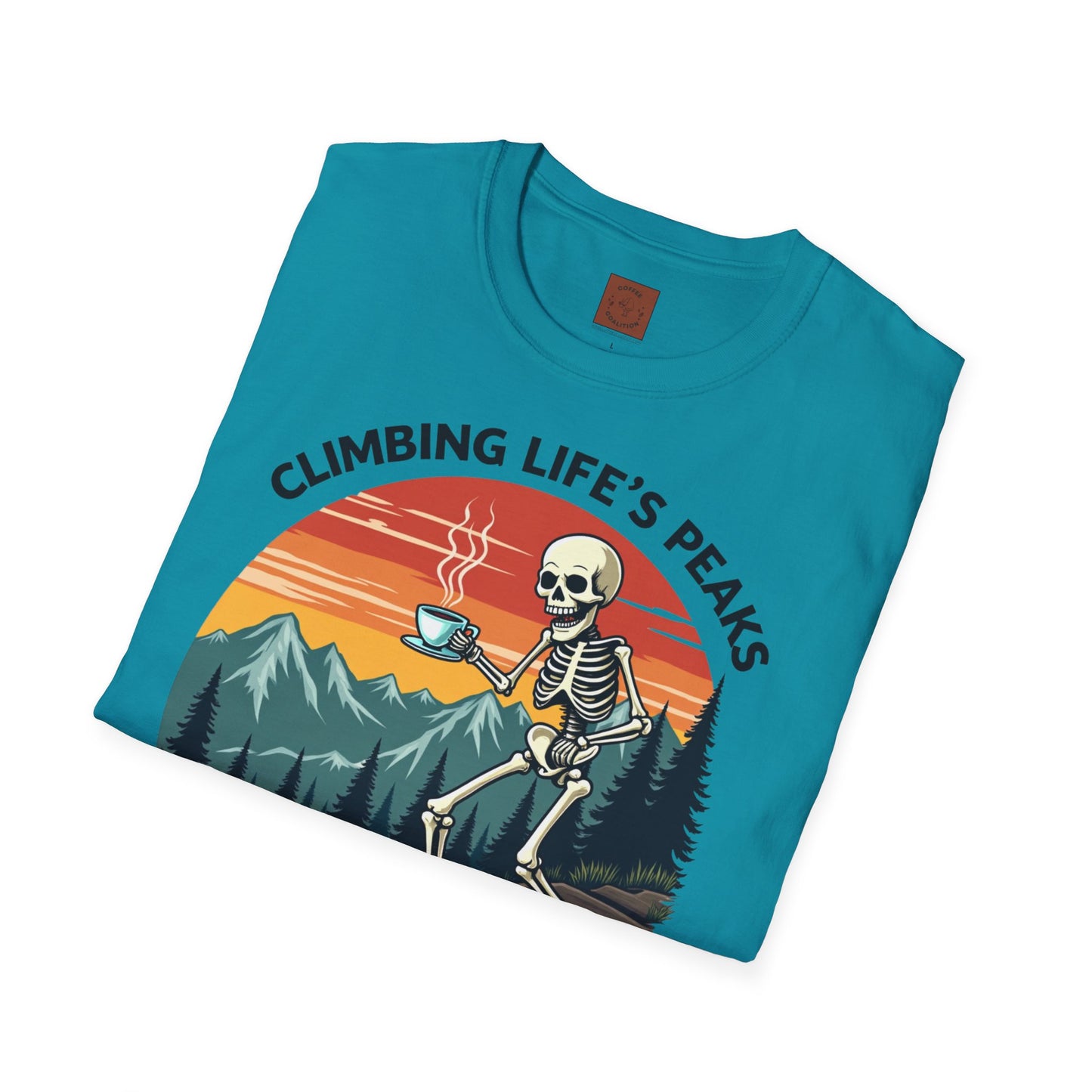 Climbing Life’s Peaks One Sip at a Time | Mountain Brew Skeleton Tee