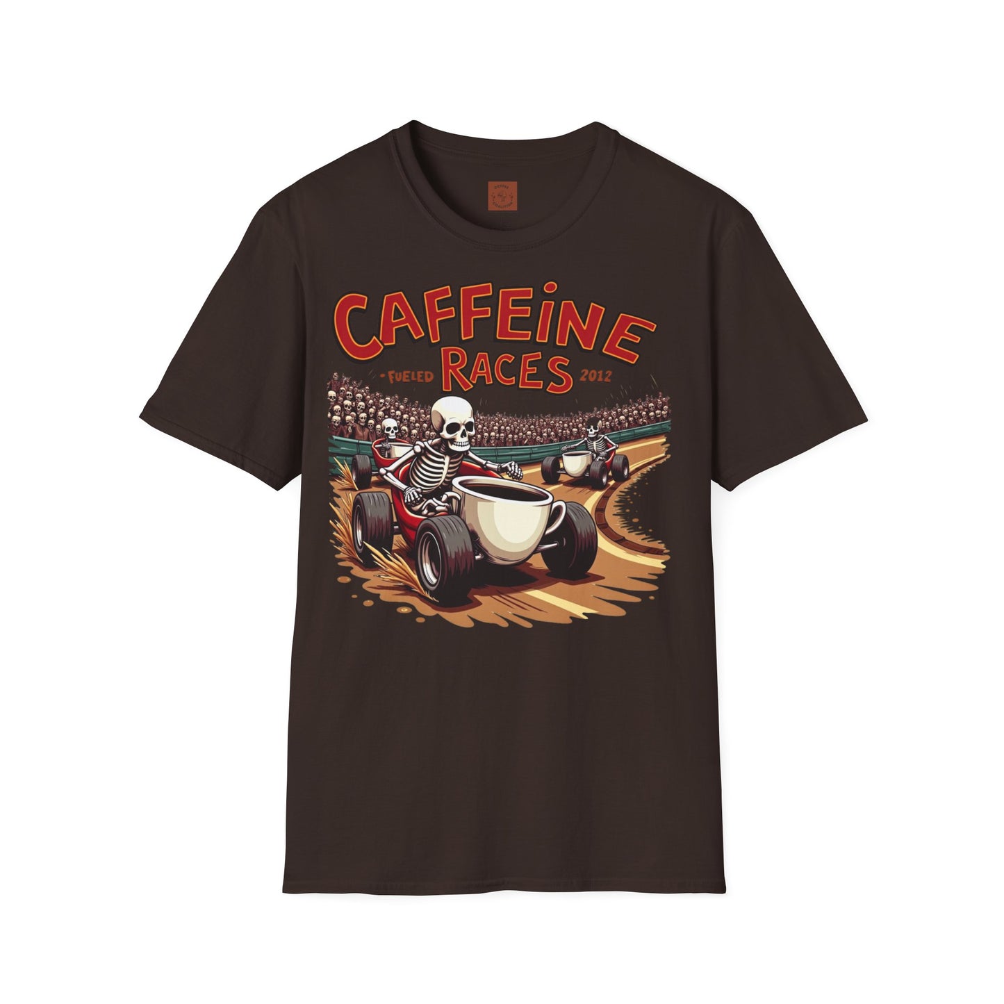Caffeine Races | Fueled by Coffee & Chaos Tee
