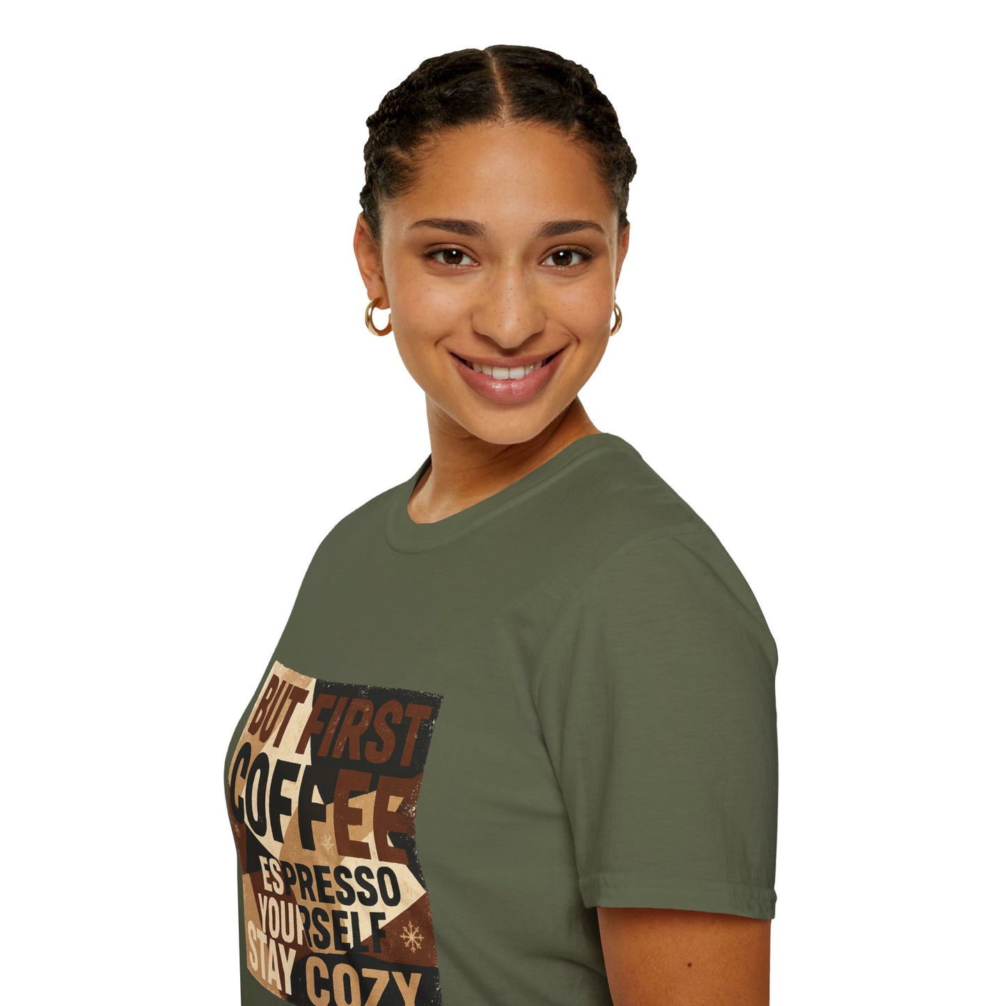 But First Coffee | Cozy Christmas Espresso Lover Unisex T-Shirt