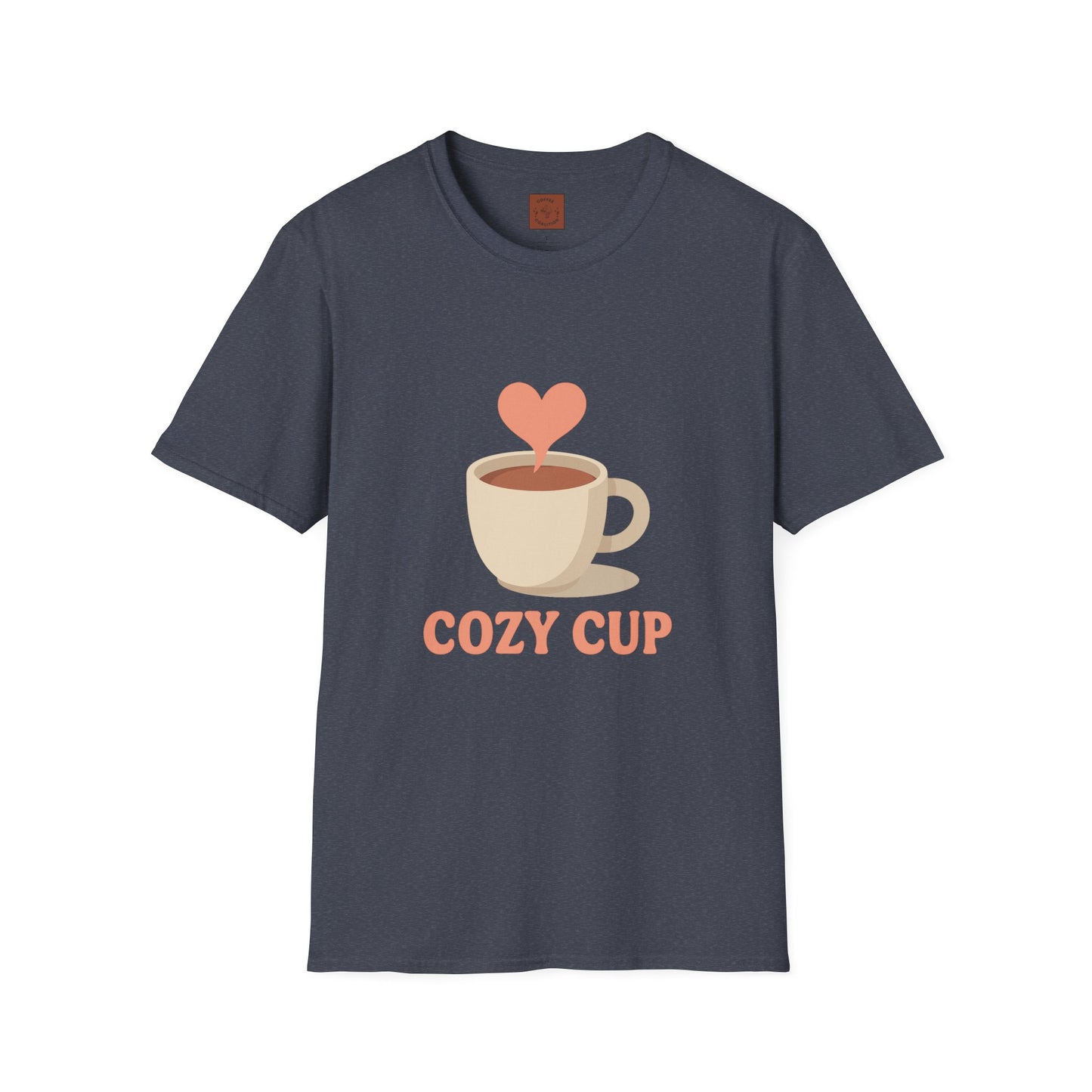 Cozy Cup – Unisex Cute Coffee Lover T-Shirt