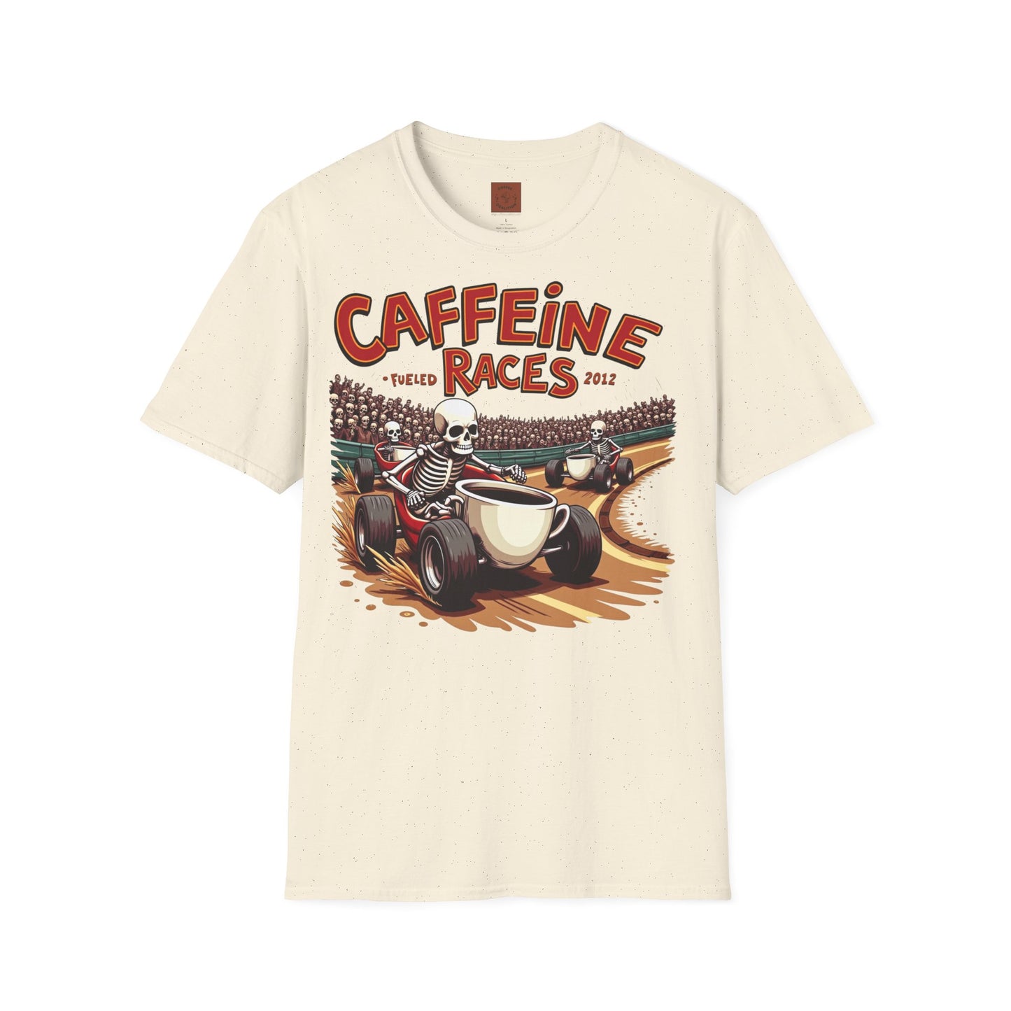 Caffeine Races | Fueled by Coffee & Chaos Tee