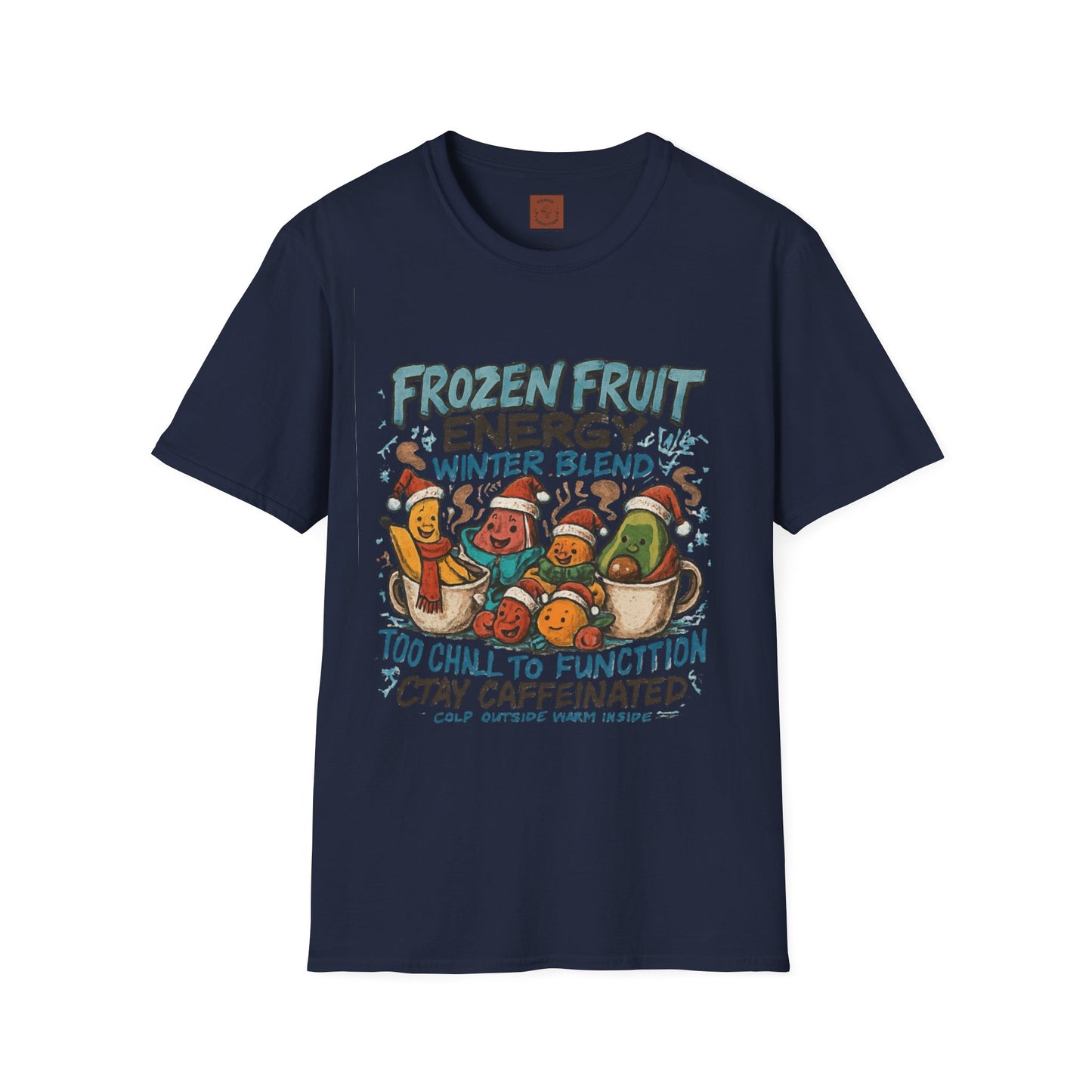 Frozen Fruit Energy | Funny Winter Coffee Lover Unisex T-Shirt