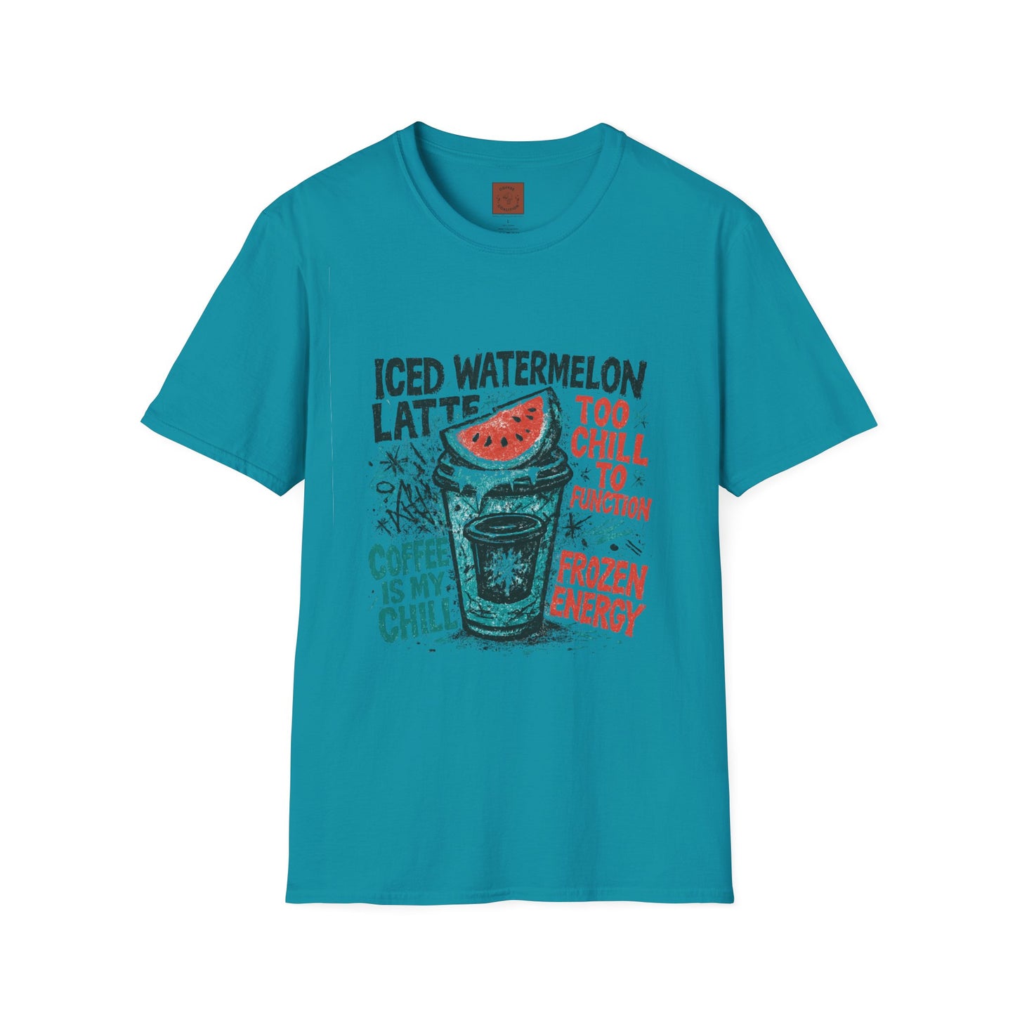 Iced Watermelon Latte | Funny Christmas Coffee Lover Unisex T-Shirt