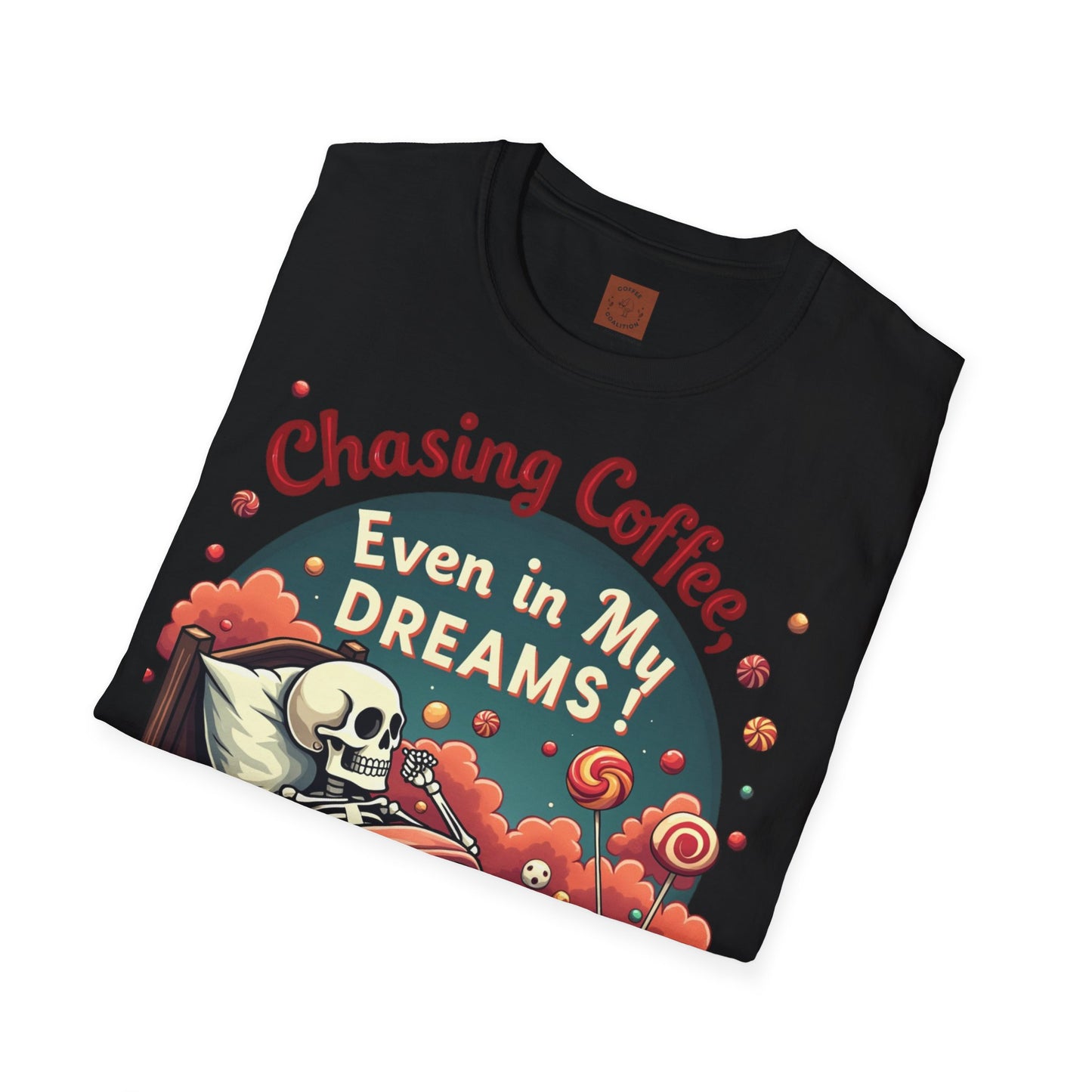 Chasing Coffee Even in My Dreams | Sleepy Skeleton Tee