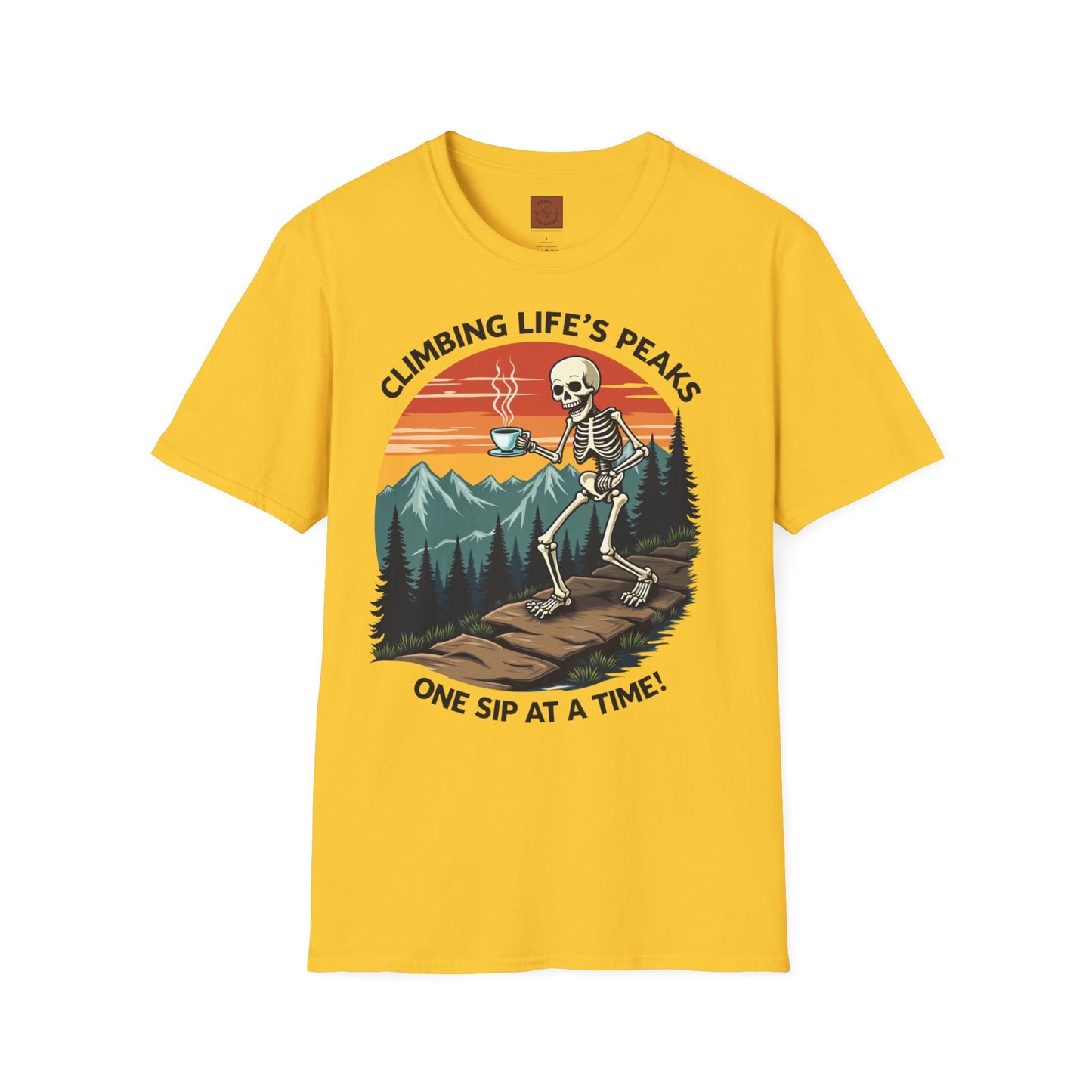 Climbing Life’s Peaks One Sip at a Time | Mountain Brew Skeleton Tee